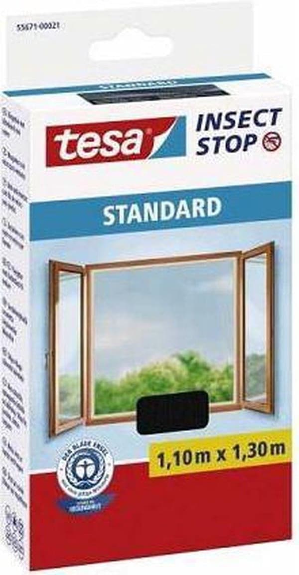 Tesa Flueskærm - 1,3 x 1,1 m - Antracit