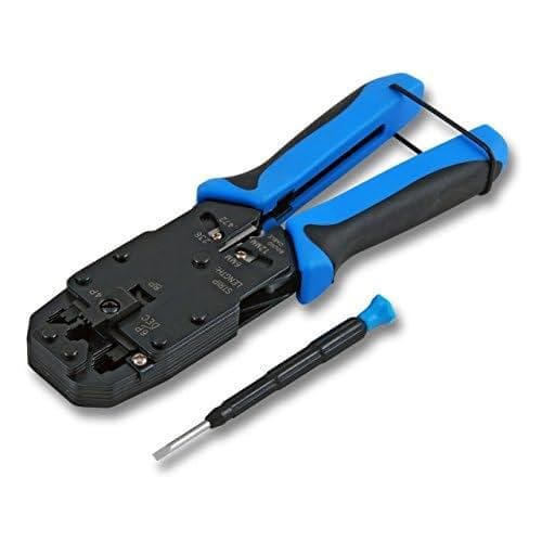 EFB Elektronik E-MUC410 Crimping Tool Sort, Blå Kabelpresser - Kabelpresser