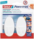 Pikkukuva 1 / 10: Tesa Powerstrips Koukut Suuri - Valkoinen - 2 kpl