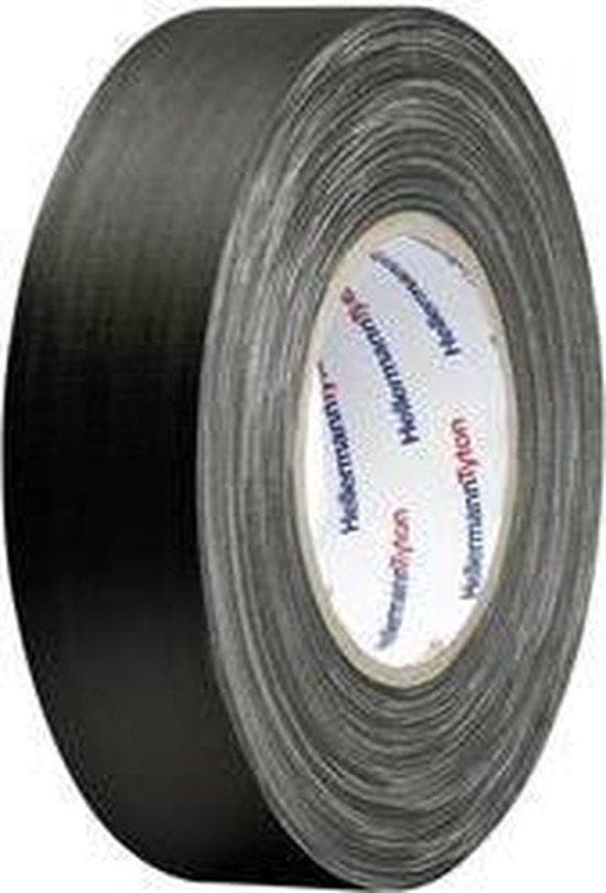 HELLERMANNTYTON HelaTape Tex-tygtejp (L x B) 10 mx 19 mm Svart bomull, polyestertyg HTAPE-TEX-BK-19X10 H (712-00204)