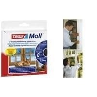 tesa Moll CLASSIC P-profil gummipakning, hvid, 9 mm x 10 m selvklæbende, velegnet til større mellemrum pga. (05395-100-0)