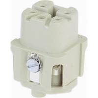 Harting 09 20 003 2711 Fatningsindsats Han® A 3 + PE Skruer 1 stk.