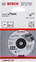 Miniatyrbillede 2 af 2: Bosch-tarvikkeet 2608601705 2608601705 Hiomalaikka suora 76 mm 10 mm 2 kpl