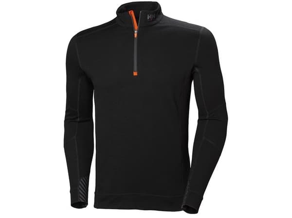 Helly Hansen Lifa Merino Zip lämpö T-paita Musta