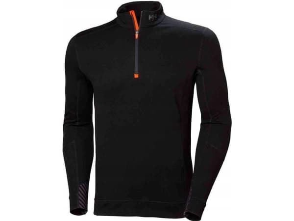Helly Hansen Lifa Merino Zip lämpö T-paita Musta