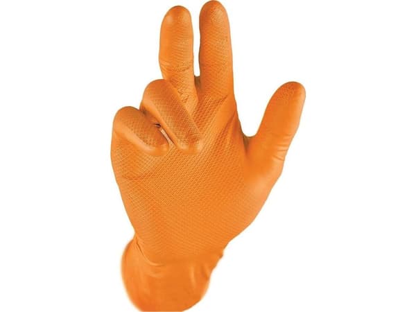 Grippaz 246 nitril handske orange 50 stk. – L / 9