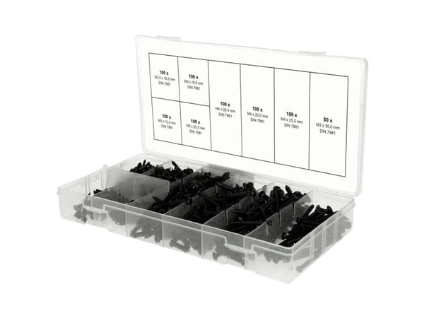 KS Tools 970.0800, M3, DIN 7981, 630 g, 750 styck