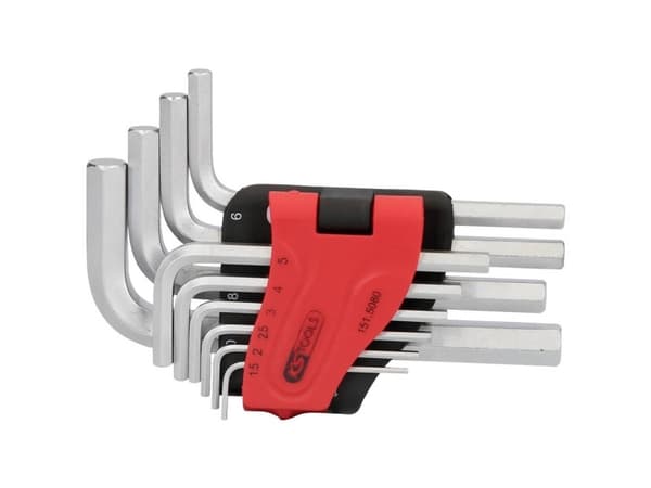 KS Tools 151.5080, 10 kpl, Terästä, Kromi, DIN ISO 2936, 304 g