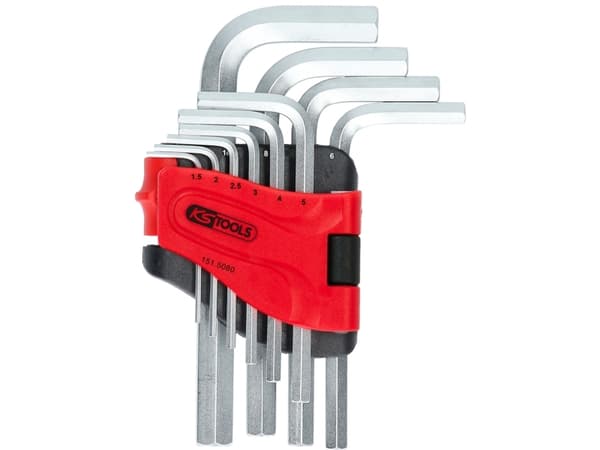 KS Tools 151.5080, 10 kpl, Terästä, Kromi, DIN ISO 2936, 304 g