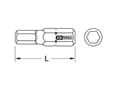 Miniatyrbild 2 av 3: KS Tools 911.5126 Hexagonbit 1 st