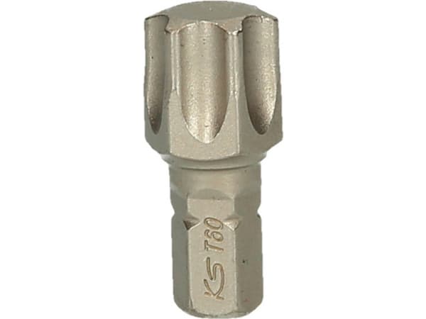 KS Tools 911.5148, 1 stk, Torx, T60, Nikkeli, DIN 3126, ISO 1173 - C 8, 30 mm
