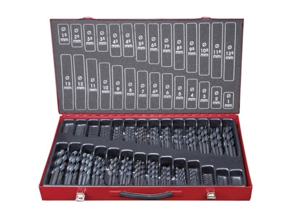 KS Tools 330.1650, Drill, Metall, Plast, Tre, Rolled High-Speed Steel (HSS-R), Sort