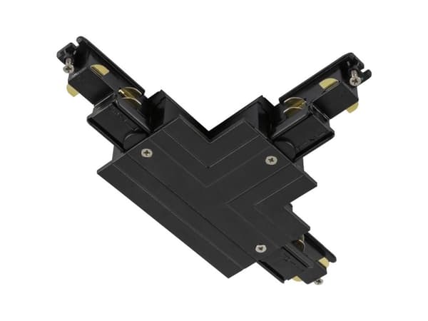 SLV T-connector, T-kobling, Sort, Polykarbonat (PC), IP20, I, Tak/Vegg