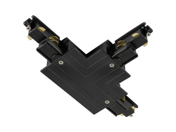 SLV T-connector, T-koppling, Svart, Polykarbonat, IP20, I, Innertak/vägg