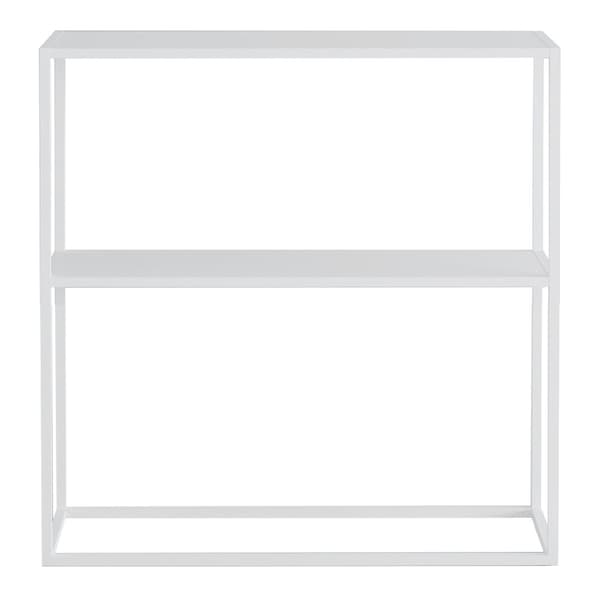 Avlastningsbord Strömstad 80x79,5x26 cm stål vit [en.casa]