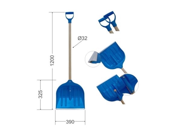 Maxpol Snøskuffe Lop 39 cm