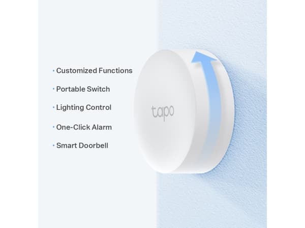 TP-Link Tapo S200B, Langaton, Valkoinen, Seinä, 868, 922 MHz, Sisätila, Android, iOS