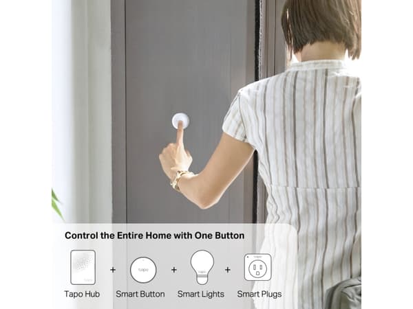 TP-Link Tapo S200B, Langaton, Valkoinen, Seinä, 868, 922 MHz, Sisätila, Android, iOS