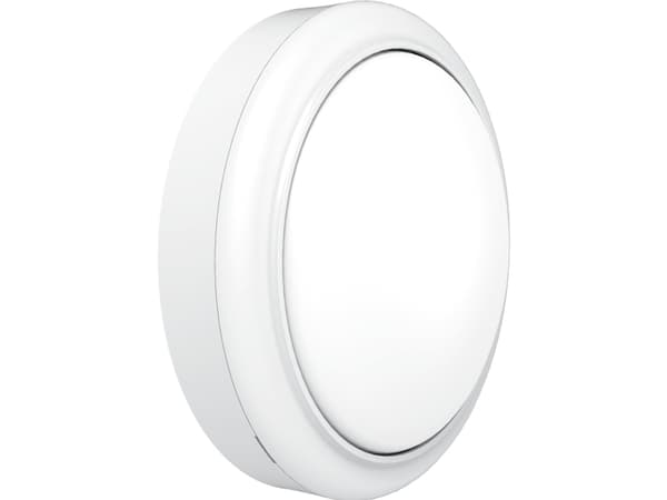 Philips Veggmontering, Overflatebehandlet, Rund, 1 ampuller, 4000 K, IP65, Hvit
