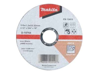 Makita - Skjæreplate - for rustfritt stål - 10 deler - 115 mm