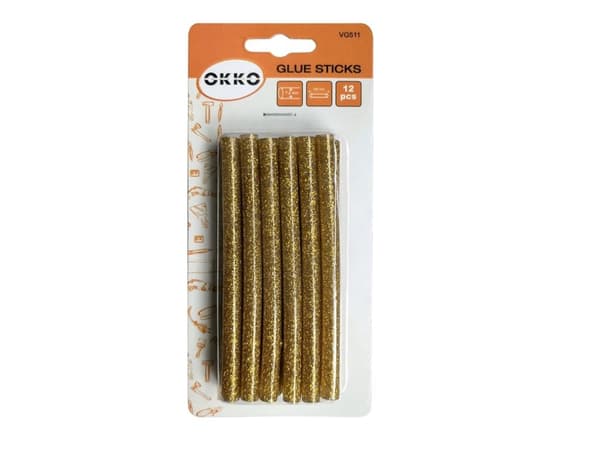 Okko Glue Sticks 12Pcs Set.7.2X100mm.Gold