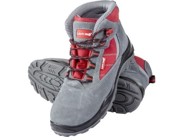 Lahti Pro SUITABLE/OXFORD GRAY/RED SEWELTS, S1P SRC, "41", CE, LAHTI
