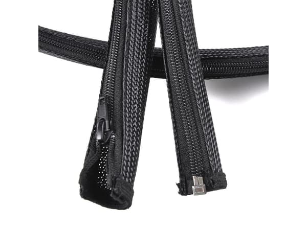 VivoLink Pro - Kabelhanteringsfodral - expandable, with zipper, 20 mm diameter - 4.8 m - svart