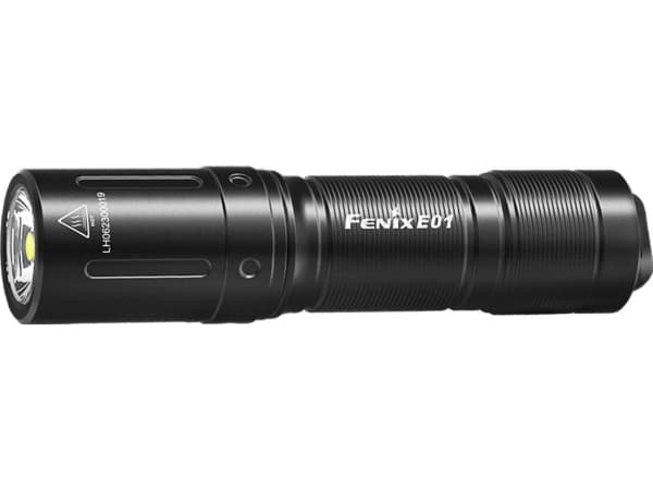 Fenix E01 V2.0, Käsikokoinen taskulamppu, Musta, 2 m, IP68, LED, 50000 h musta