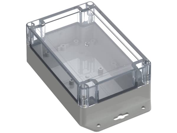 TRU COMPONENTS TC-10860804 ##### Laippakotelo 150 x 100 x 60 Polykarbonaatti Vaaleanharmaa 1 kpl