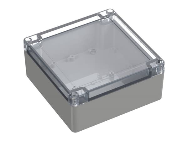 TRU COMPONENTS TC-10860728 Universalskåp 134,70 x 134,70 x 60,10 Polykarbonat Ljusgrå 1 st
