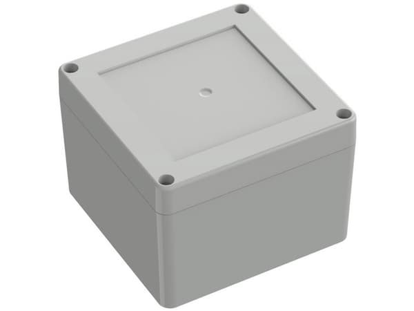 TRU COMPONENTS TC-10860536 Universalskåp 104,80 x 104,80 x 74,70 Polykarbonat Ljusgrå 1 st