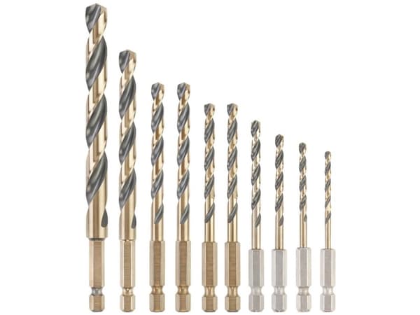 DeWALT DT20620-QZ, Borr, Borrsats, Svart, Guld, 10 styck