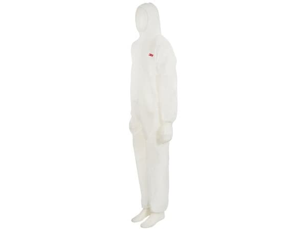 3M 4515, Hvit, 3XL, Voksen, Unisex, Glidelås, Front
