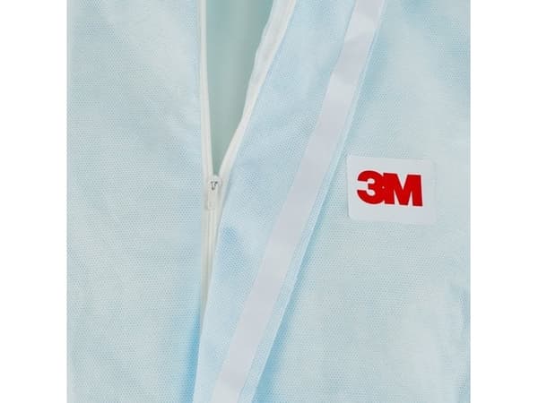 3M 4532+, Vit, 2XL, Vuxen, Unisex, Dragkedja, Front