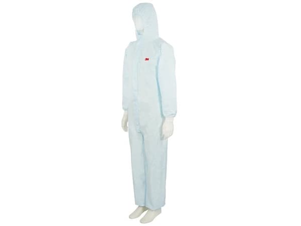 3M 4532+, Vit, 2XL, Vuxen, Unisex, Dragkedja, Front
