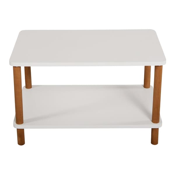 Soffbord Jelling 43x70x44 cm bok vit [en.casa]