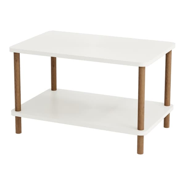 Soffbord Jelling 43x70x44 cm bok vit [en.casa]