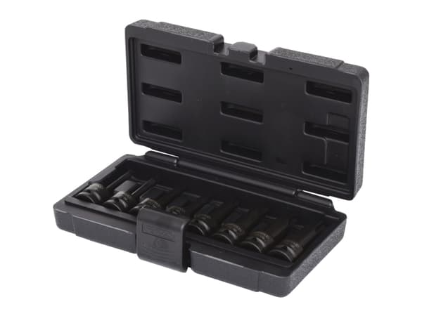 KS Tools 911.0901, Støpselsett, 1/2", 8 hoder, Krom-molybden-stål, ISO 1174, DIN 3121, 1,05 kg