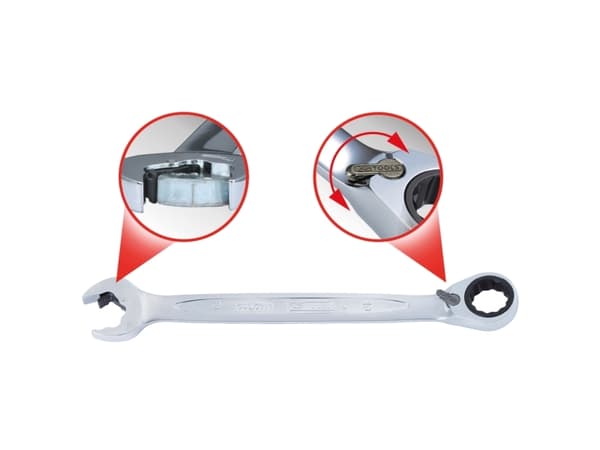 KS Tools 503.5919, 19 mm, Krom-vanadium-stål, 15°, DIN 3113, ISO 3318, 248 mm, 210 g