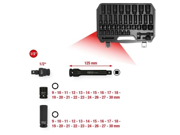 KS Tools 515.0065 Yläavainsarja 515.0065