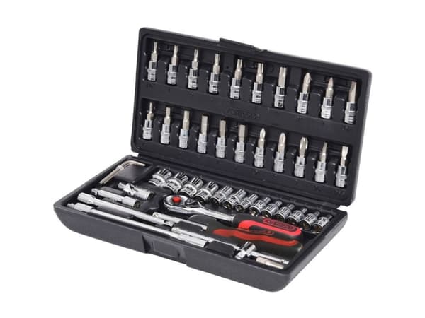KS Tools 918.0648, Støpselsett, Imperisk, 48 hoder, Kromvanadiumstål, 1,12 kg