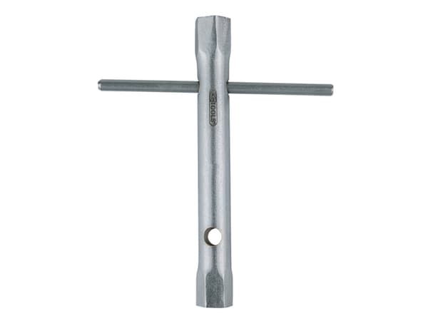 KS Tools 518.0884, Tennpluggnøkkel, 1 stykker, Kromfarget, Kromvanadiumstål, ISO 1085, DIN 896, ISO 2236, 22 cm