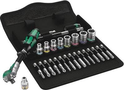Wera 8100 SA 9 Zyklop fatningssæt imperial 28 dele 05004019001 (05004019001)