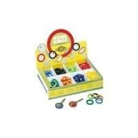WEDO 2628008 nyckelringar, flexibel mjukplast, 200 delar i display, 24 mm, olika färger