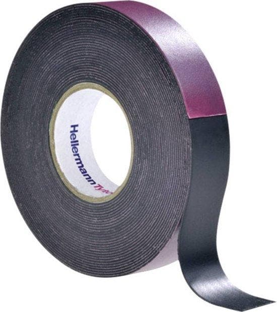 Hellermann Tyton HTAPE-POWER600-19x6,7. Antal pr. pakke: 1 stk., Isoleringsbånd farve: Sort, Tape materiale: Gummi. Længde (m): 6,7 m, bredde: 19 mm,