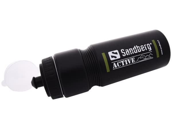 Sandberg Active Sports -juomapullo - Sport - 750 ml - Musta - Vihreä - Valkoinen - Korkeatiheyspolyeteeni (HDPE) - 248 mm - 7,3 cm (999-29)