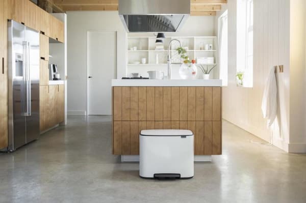 Brabantia Bo Skraldespand - 11 + 23 l - Hvid