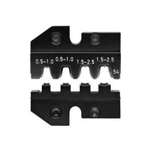 Knipex 97 49 54 krympeindsats til modulære stik 0,5 til 2,5 mm² Velegnet til mærker 97 43 200, 97 43 E, 97 43 E AUS, 97 43 E UK, 97 43 E US