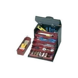 Parat 44.500-581 Top-Line skuffetaske, 5 stk. Skuffeindsats, rullebar (uden indhold), sort, 410 x 220 x 310 mm