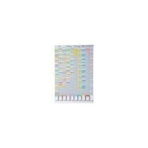 NOBO planeringsset - T-kortstavla, 10 T-korthållare med 54 platser vardera, mått: (B)645 x (H)960 mm, färg: grå (2901000)